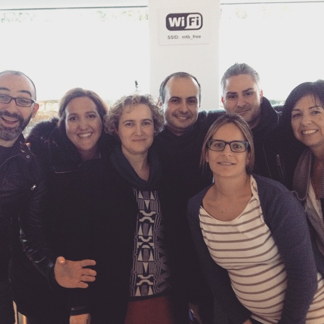 Fran with his colleagues at the Thyssen-Bornemisza Museum in Villahermosa Palace, Madrid