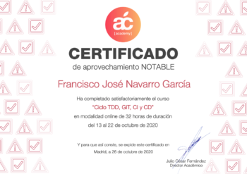 TDD Certificate